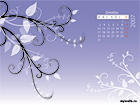 обои для рабочего стола - Календарь на декабрь 2007 года